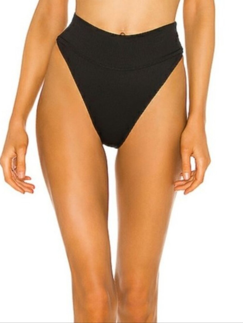 NWT Beach Riot Ribbed Bikini Bottom Black